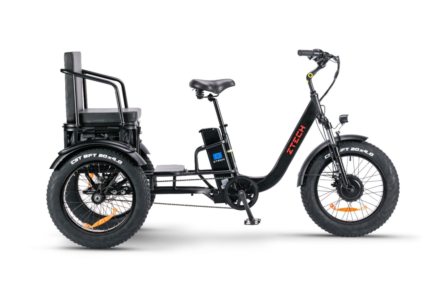 Bici Trike Elettrica Zt-80c velocità massima 25km/h autonomia 30km 250W 48V